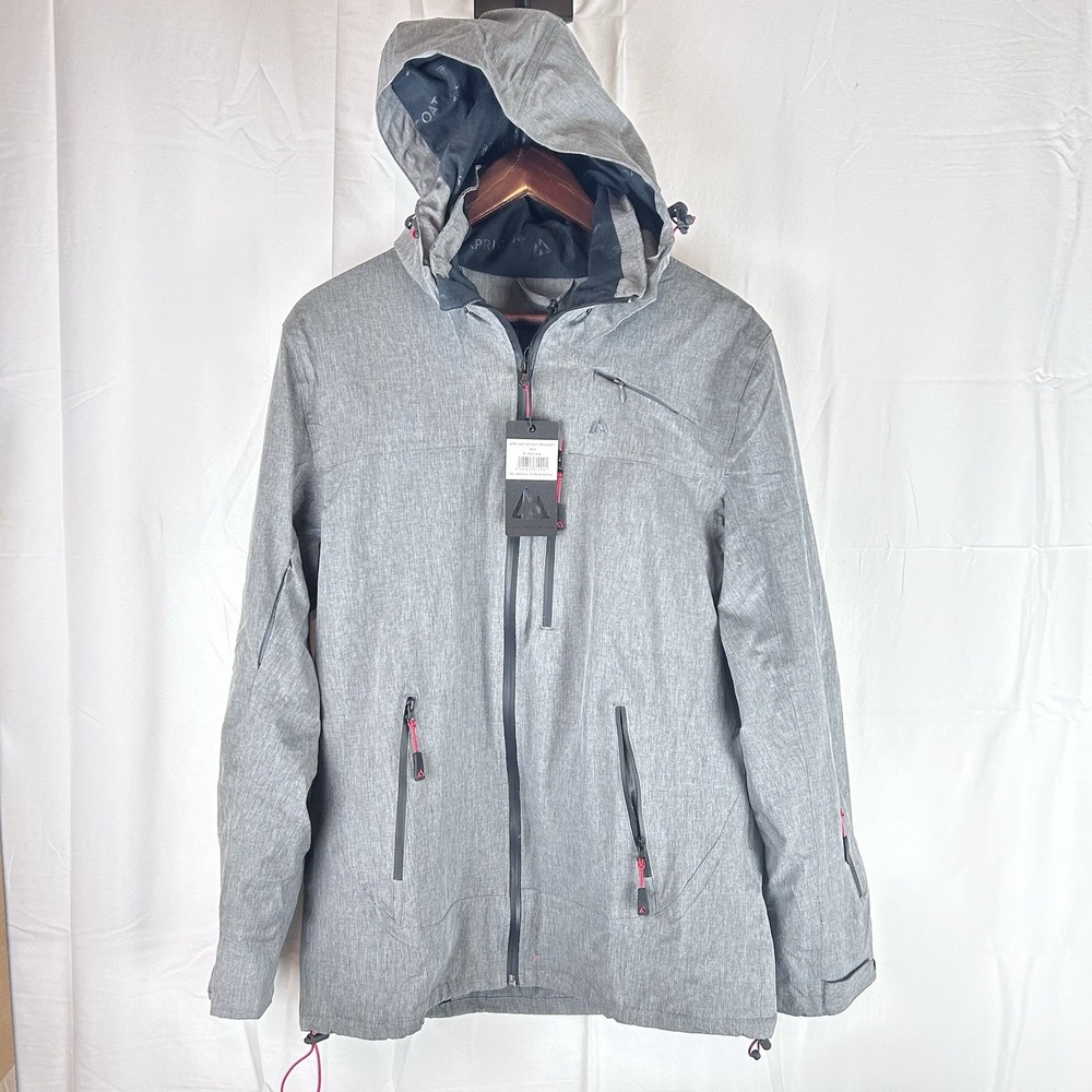 Apricoat Adventure 2.0 Insulated Lighweight Jacket Gray Men's Size Medium Travel